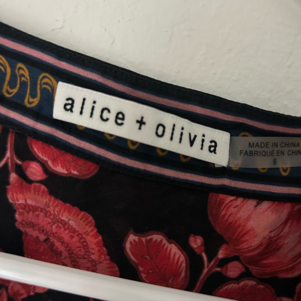 ALICE + OLIVIA Sedona Mandarin Tunic Dress - Picture 7 of 7